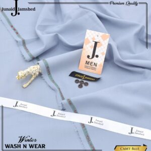 j. junaid jamshed cadet blue fabric for men