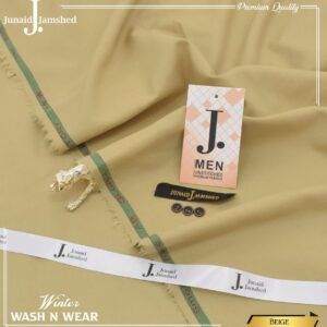 j. junaid jamshed beige color fabric for men