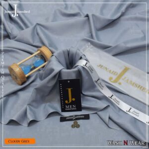 j. junaid jamshed cloudy grey fabric for men