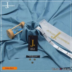 j. junaid jamshed dubai blue fabric for men