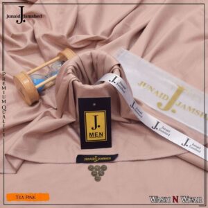 j. junaid jamshed tea pink fabric for men